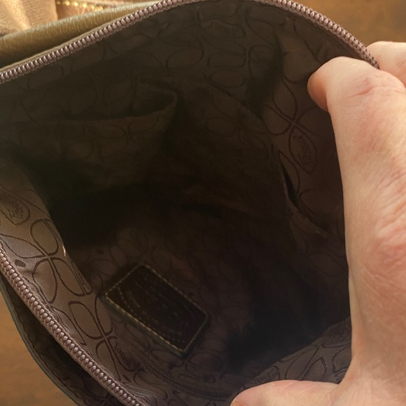 Fossil Brown Leather Messenger Crossbody with Brass Accents - Picture 6 of 8